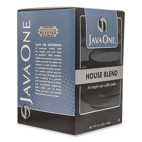Image of Java One® 39840306141 Coffee Pods, House Blend, Single Cup, 14/box