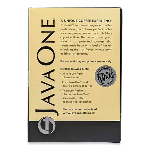 Image of Java One® 39870406141 Coffee Pods, French Vanilla, Single Cup, 14/box