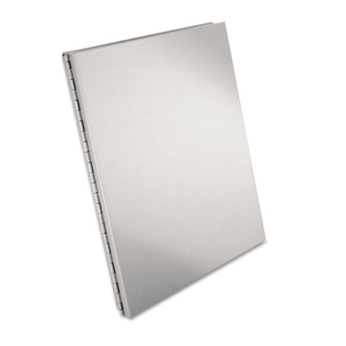 Image of Saunders 10517 Snapak Aluminum Side-Open Forms Folder, 0.5" Clip Capacity, Holds 8.5 x 11 Sheets, Silver