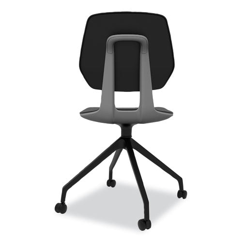 Image of Safco® 7826BL Commute Guest Chair, 25" x 25" x 34.25", Black Seat, Black Back, Black Base