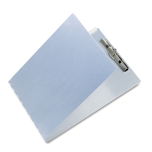 Image of Saunders 12017 Aluminum Clipboard with Writing Plate, 0.5" Clip Capacity, Holds 8.5 x 11 Sheets, Silver