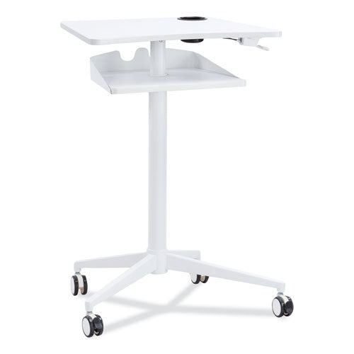 Image of Safco® 1944WH VUM Mobile Workstation, 30.75" x 22.28" x 36.12" to 48.25", White