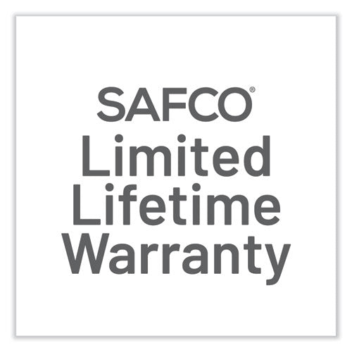 Image of Safco® MRCFTSGY Coffee Table, Rectangular. 48 x 23.75 x 16, Stone Gray Top, Silver Base