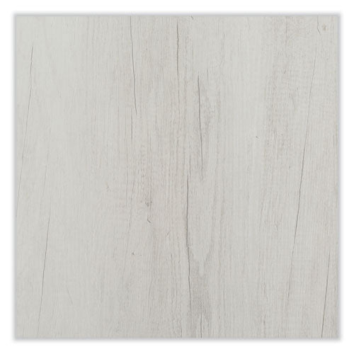 Image of Safco® MRETWAH End Table, Square, 20 x 20 x 25, White Ash Top, Silver Base