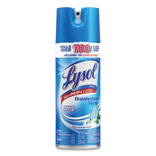 Image of LYSOL® Brand 19200-02845 Disinfectant Spray, Spring Waterfall, Liquid, 12.5 Oz Aerosol Spray, 12/carton