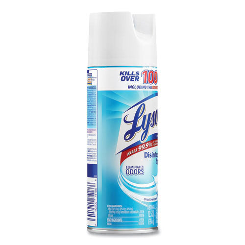 Image of LYSOL® Brand 19200-74186 Disinfectant Spray, Crisp Linen Scent, 12.5 Oz Aerosol Spray