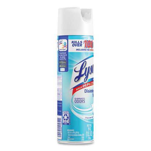 Image of LYSOL® Brand 19200-79329 Disinfectant Spray, Crisp Linen Scent, 19 Oz Aerosol Spray