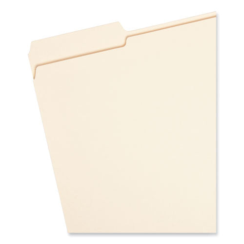 Image of Smead 10405 Expandable Heavyweight File Folders, 1/3-Cut Tabs: Assorted, Letter Size, 1.5" Expansion, Manila, 50/Box