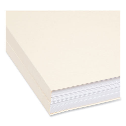 Image of Smead 10405 Expandable Heavyweight File Folders, 1/3-Cut Tabs: Assorted, Letter Size, 1.5" Expansion, Manila, 50/Box