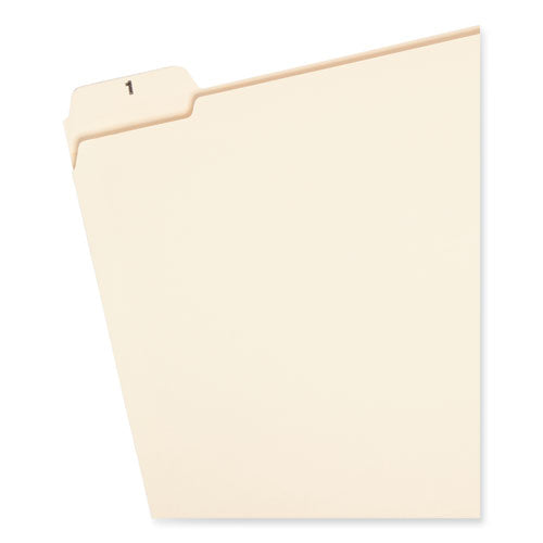 Image of Smead 11769 Indexed File Folder Sets, 1/5-Cut Prelabeled Tabs: 1 to 31, Letter Size, 0.75" Expansion, Manila, 31/Set