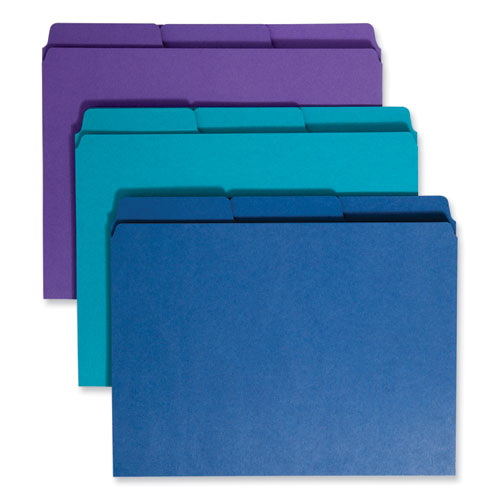 Image of Smead 11989 SuperTab Organizer Folder, 1/3-Cut Tabs: Assorted, Letter Size, 0.75" Expansion, Assorted Colors, 3/Pack