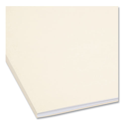 Image of Smead Top Tab Fastener Folders, Guide-Height 2/5-Cut Tabs, 0.75" Expansion, 2 Fasteners, Letter Size, 11-pt Manila, 50/Box