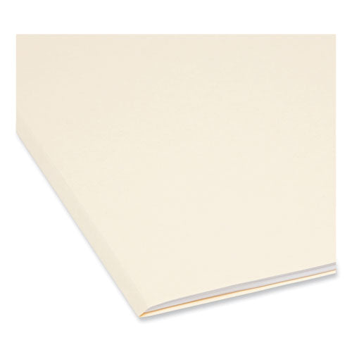 Image of Smead SuperTab Top Tab File Folders, 1/3-Cut Tabs: Assorted, Legal Size, 0.75" Expansion, 14-pt Manila, 50/Box