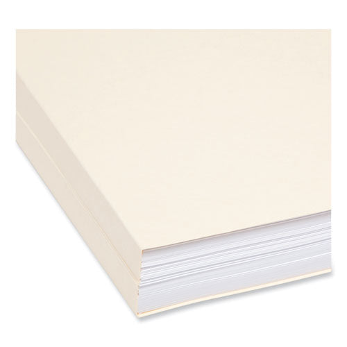 Image of Smead 15405 Expandable Heavyweight File Folders, 1/3-Cut Tabs: Assorted, Legal Size, 1.5" Expansion, Manila, 50/Box