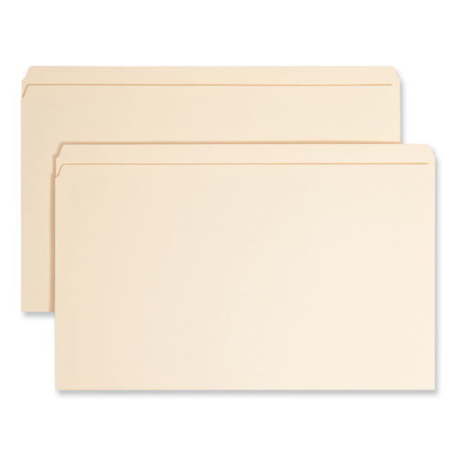Image of Smead 19510 Top Tab Fastener Folders, Straight Tab, Expands 0.75", 1 Fastener, Legal Size, Manila, 50/Box