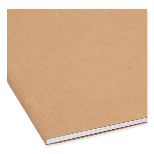 Image of Smead Top Tab Fastener Folders, 1/3-Cut Tabs: Assorted, 0.75" Expansion, 2 Fasteners, Legal Size, Kraft Exterior, 50/Box