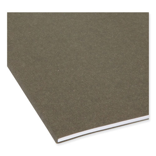 Image of Smead 64037 FasTab Hanging Folders, Letter Size, 1/3-Cut Tabs, Standard Green, 20/Box