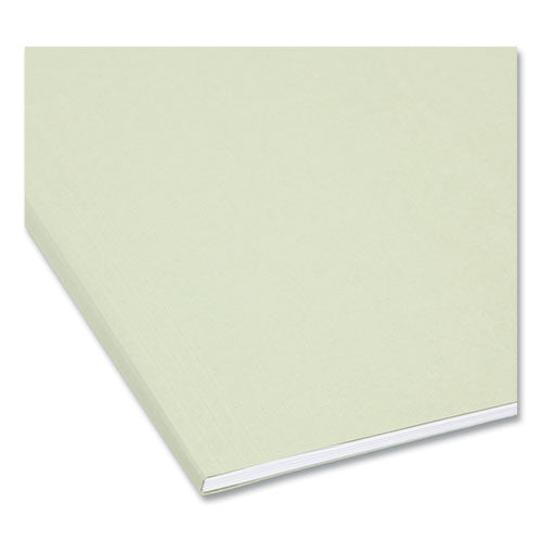 Image of Smead FasTab Hanging Folders, Letter Size, 1/3-Cut Tabs, Moss, 20/Box
