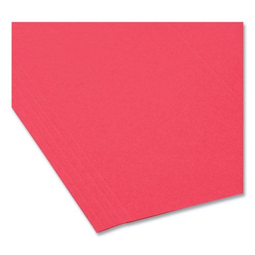 Image of Smead 64096 FasTab Hanging Folders, Letter Size, 1/3-Cut Tabs, Red, 20/Box