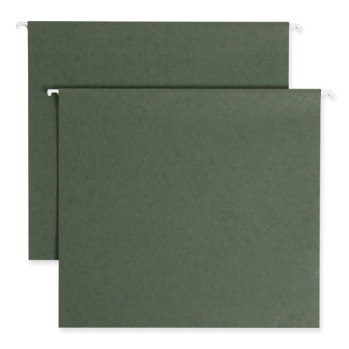 Image of Smead 64279 Box Bottom Hanging File Folders, 3" Capacity, Letter Size, Standard Green, 25/Box
