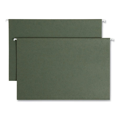 Image of Smead 64339 Box Bottom Hanging File Folders, 1" Capacity, Legal Size, Standard Green, 25/Box
