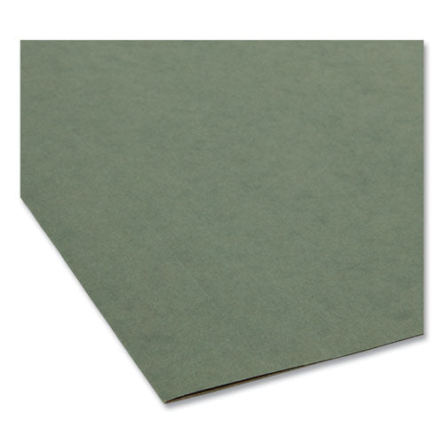 Image of Smead Box Bottom Hanging File Folders, 3" Capacity, Legal Size, Standard Green, 25/Box