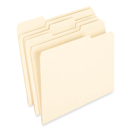 Image of Pendaflex® 74520 Earthwise by Pendaflex 100% Recycled Manila File Folder, 1/3-Cut Tabs: Assorted, Letter, 0.75" Expansion, Manila, 100/Box