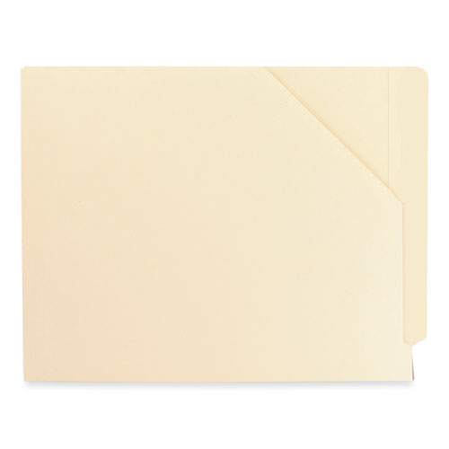 Image of Smead 75700 End Tab Jackets With Reinforced Tabs, Straight Tab, Letter Size, 11-Pt Manila, 100/box