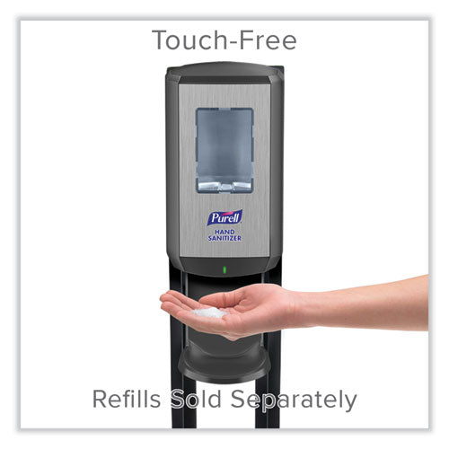 Image of PURELL® 7416-DS Cs6 Hand Sanitizer Floor Stand With Dispenser, 1,200 Ml, 13.5 X 5 X 28.5, Graphite/silver