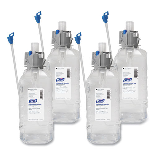 Image of PURELL® 8565-04 Professional Mild Foam Soap Refill, For CX, CXi, CXT Dispensers, Fragrance-Free, 1,500 mL, 4/Carton