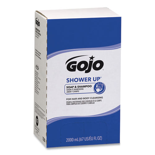 Image of GOJO® 7230-04 SHOWER UP Soap and Shampoo, Pleasant Scent, 2,000 mL, 4/Carton