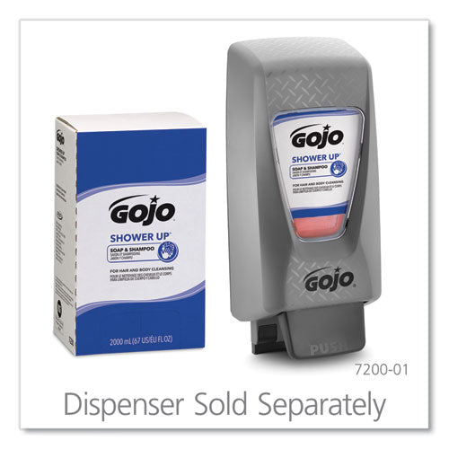 Image of GOJO® 7230-04 SHOWER UP Soap and Shampoo, Pleasant Scent, 2,000 mL, 4/Carton