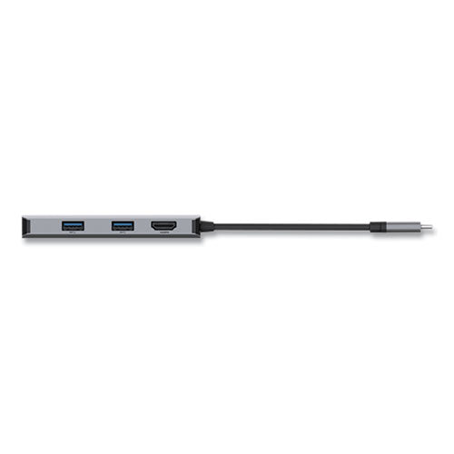 Image of Belkin® PVC002BTSGY Connect 5-in-1 Multiport Adapter Hub, Gray
