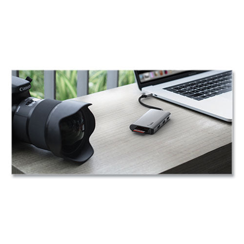Image of Belkin® PVC002BTSGY Connect 5-in-1 Multiport Adapter Hub, Gray