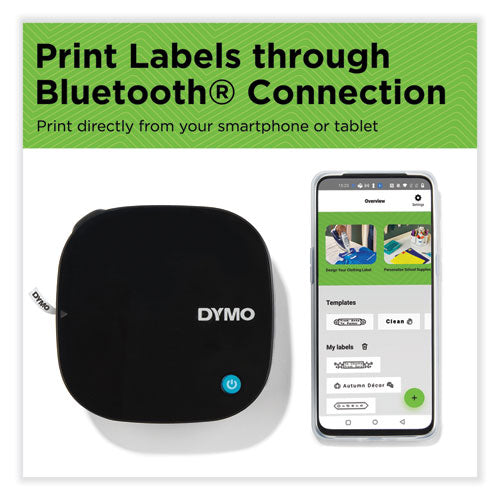 Image of DYMO® 2179979 LetraTag 200B Portable Thermal Bluetooth Label Maker, 1.77 x 4.72 x 4.72