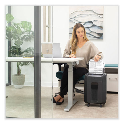 Image of Fellowes® 4704001FEL AutoMax 100MA Micro-Cut Shredder, 100 Auto/ 10 Manual Sheet Capacity