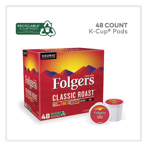 Image of Folgers® 5000368731 Gourmet Selections Classic Roast Coffee K-Cups, 48/Box