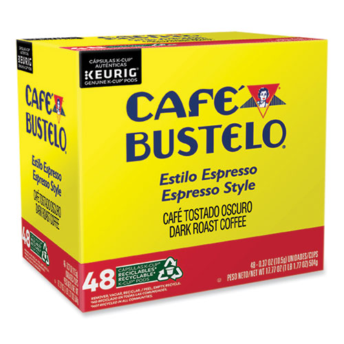 Image of Cafe Bustelo 5000363532 Espresso Style K-Cups, 48/Box