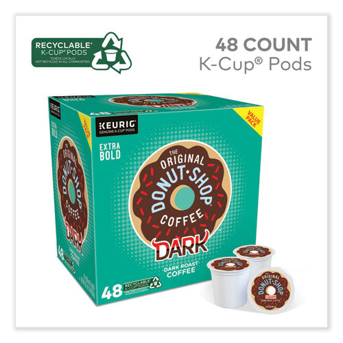 Image of The Original Donut Shop® 5000355634 DARK K-Cups, Regular Extra Bold, 48/Box