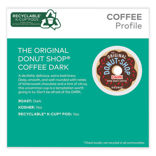 Image of The Original Donut Shop® 5000355634 DARK K-Cups, Regular Extra Bold, 48/Box