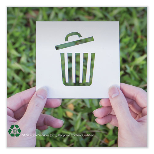 Image of Heritage L8046TX ER1 Eco Blend Max Can Liners, 45 gal, 0.8 mil, 40" x 46", Blue, 25 Bags/Roll, 6 Rolls/Carton