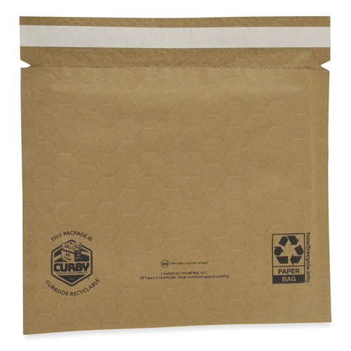 Image of ipg® CBML2C Curby Mailer Self-Sealing Recyclable Mailer, Paper Padding, Self-Adhesive, #2, 11.38 x 9.5, 30/Carton