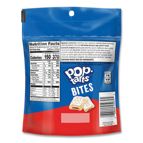 Image of Kellogg's® KEE25069 Pop Tarts Bites, Frosted Strawberry, 3.5 oz Bag, 6/Carton