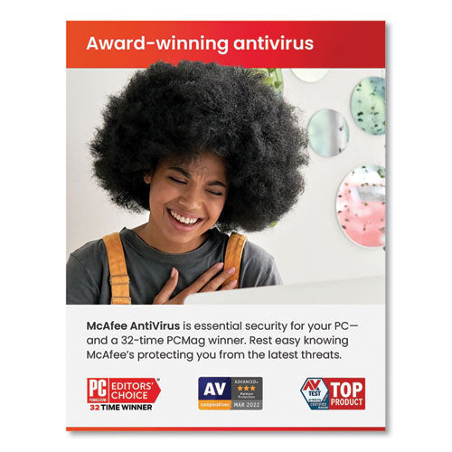 Image of McAfee® MAB21EST1RAAM AntiVirus Software, For 1 User