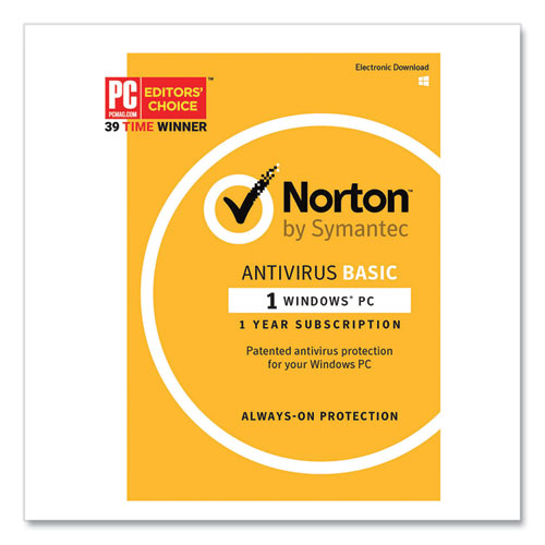 Image of Norton 21366381 AntiVirus Basic Software, For 1 User