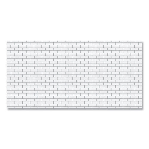 Image of PaconÂ® Fadeless Paper Roll, 50 lb Bond Weight, 48 x 50 ft, White Subway Tile
