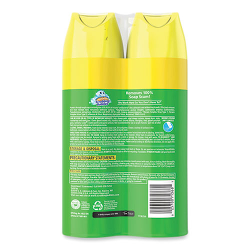 Image of Scrubbing Bubbles® 306381 Bathroom Disinfectant Grime Fighter Aerosol, Citrus Scent, 20 oz Aerosol Can, 2/Pack