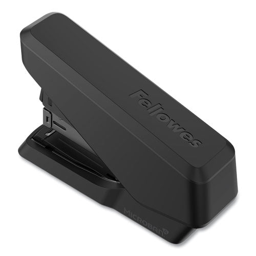 Image of Fellowes® 5014401 LX860 EasyPress Half Strip Stapler with Antimicrobial Protection, 40-Sheet Capacity, Black
