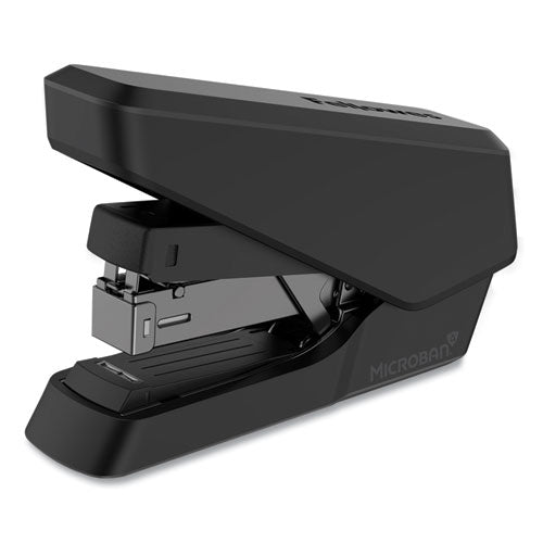 Image of Fellowes® 5014401 LX860 EasyPress Half Strip Stapler with Antimicrobial Protection, 40-Sheet Capacity, Black