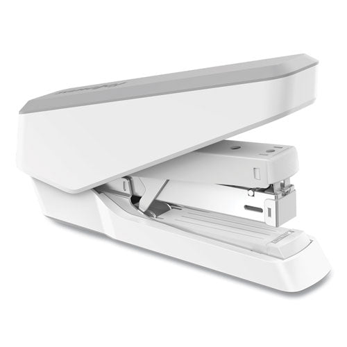 Image of Fellowes® 5014501 LX870 EasyPress Stapler with Antimicrobial Protection, 40-Sheet Capacity, Gray/White